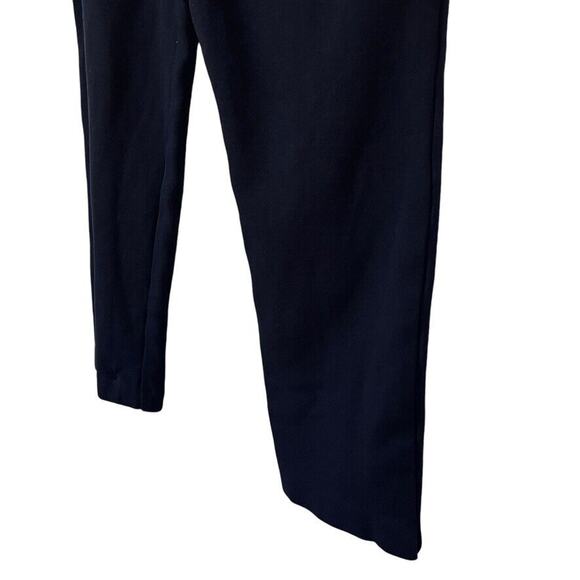 Chicos Womens Navy Ponte Knit Stretch Pull On Tapered Leg Ankle Pants sz 1 /M - Picture 8 of 16